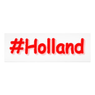 "#Holland" Cute Design. Buy Now Photo Print