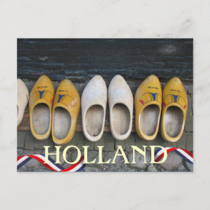 Holland Dutch Wooden Shoes Postcard