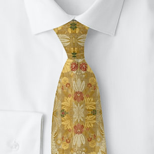Holland Early 18th Century Ivory Burgundy gold Tie