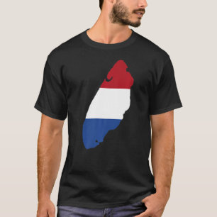 Holland flag in Texel outline Texel T-Shirt