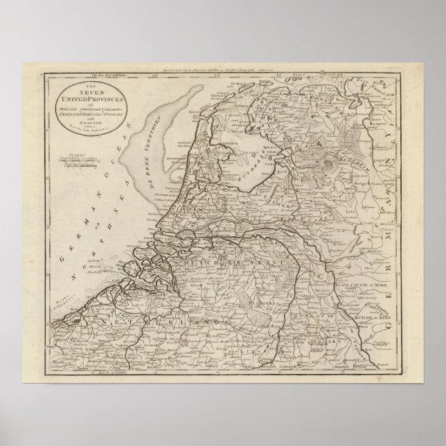 Holland, Friesland, Groningen, Overyssel Poster (Front)