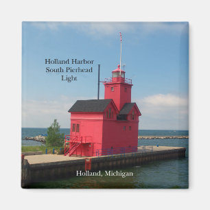 Holland Harbour South Pierhead Light 2011 magnet