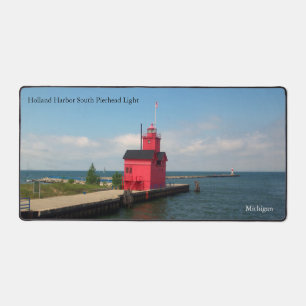 Holland Harbour South Pierhead Light desk mat