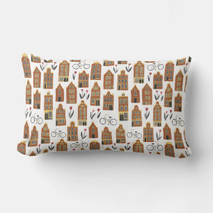 Holland houses Little Dutch Houses Lumbar Cushion
