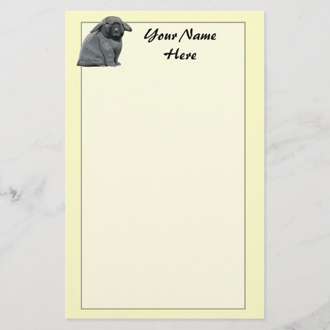 Holland Lop Stationary Stationery (Front)
