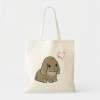 Holland lop with heart