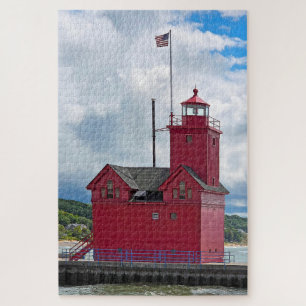 Holland Michigan Big Red Lighthouse Jigsaw Puzzle