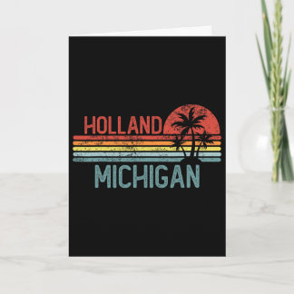 Holland Michigan Funny Usa City Trip Home Roots  Card