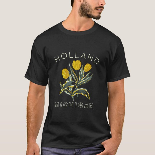 Holland Michigan Gardeners Tulip Flower Gardens T-Shirt (Front)