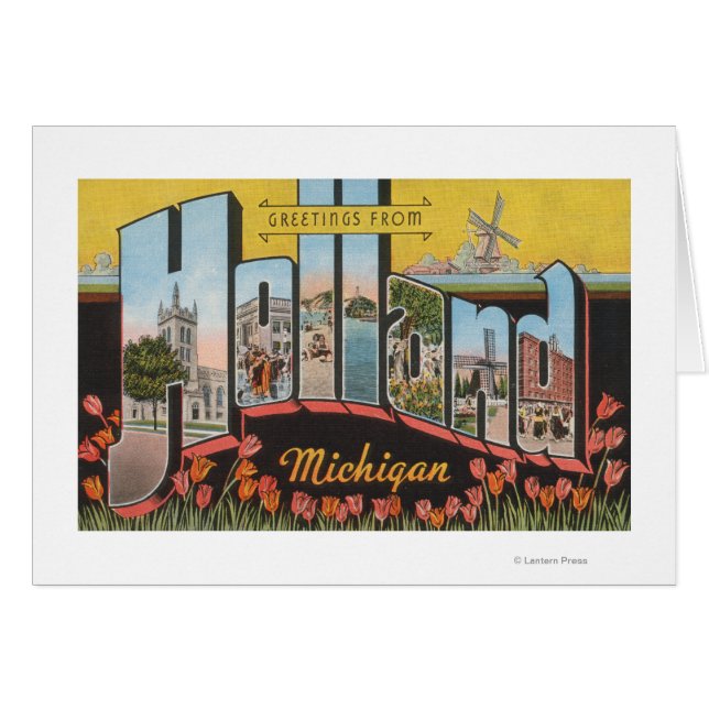 Holland, Michigan - Large Letter Scenes (Front Horizontal)
