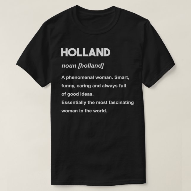 Holland Name Pullover  (Design Front)