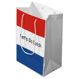 Holland Netherlands Dutch Flag Design Medium Gift Bag