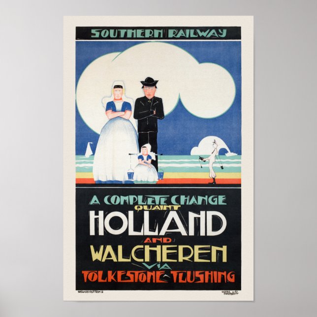 Holland Netherlands Vintage Poster 1924 (Front)