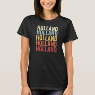 Holland New York Holland NY Retro Vintage Text   T-Shirt