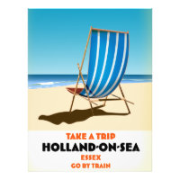 holland on sea Essex vintage style travel poster