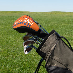 Holland overlaid on Netherlands Flag on or dccnt Golf Head Cover