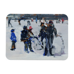 Holland Park in snow 2009 Magnet
