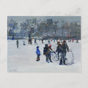 Holland Park in snow 2009 Postcard