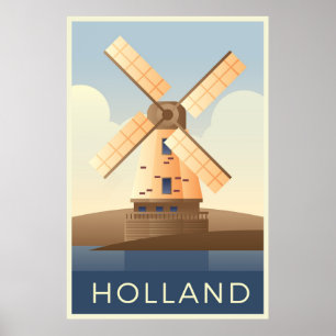 Holland Postcards Poster