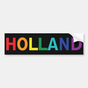 HOLLAND RAINBOW BUMPER STICKER