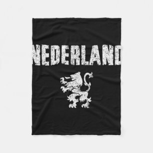 Holland Shirt Retro Nederland Dutch Footll Nerther Fleece Blanket