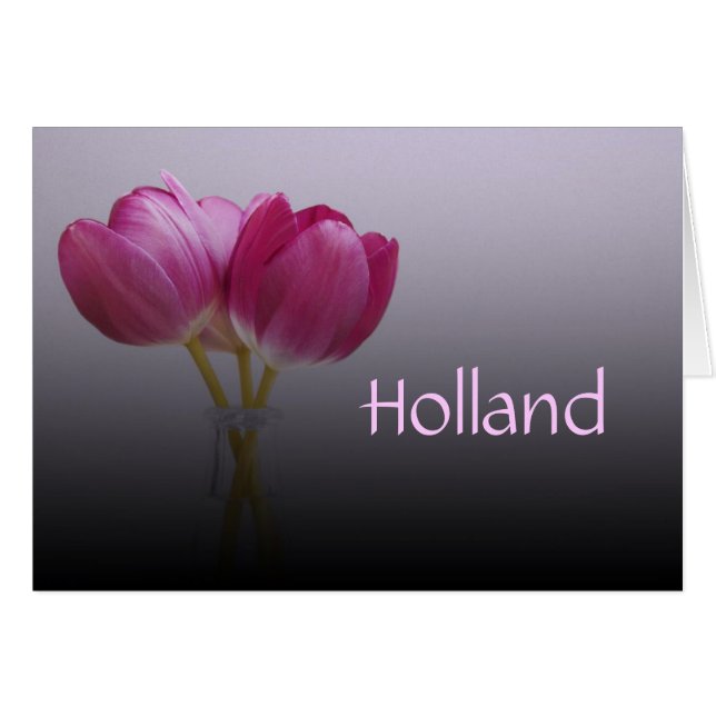 Holland, Spring Tulips Note Card (Front Horizontal)