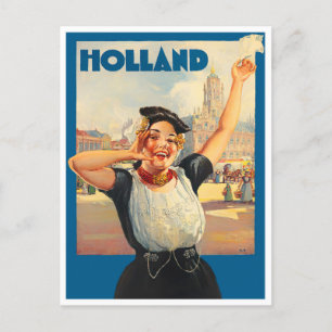 Holland vintage travel Postcard