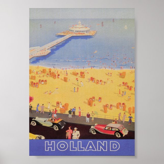 Holland Vintage Travel Poster (Front)