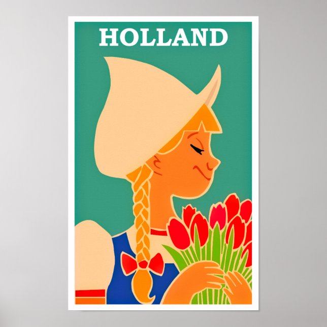 Holland Vintage Travel Poster (Front)