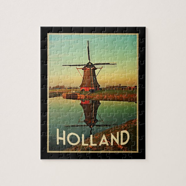 Holland Windmill Jigsaw Puzzle (Vertical)