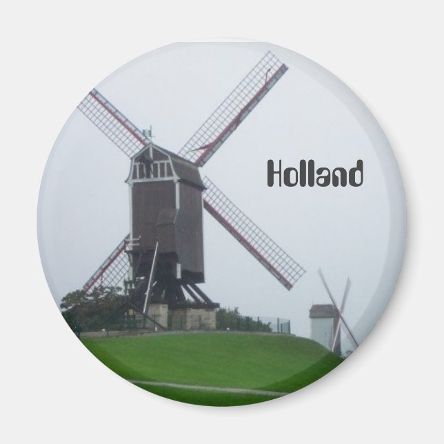 Holland Windmill Magnet (Front)