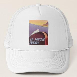 Holland windmill travel poster trucker hat