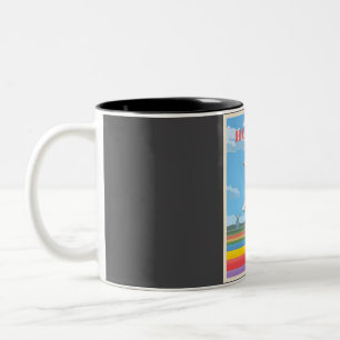 Holland Windmill Travel  Two-Tone Coffee Mug