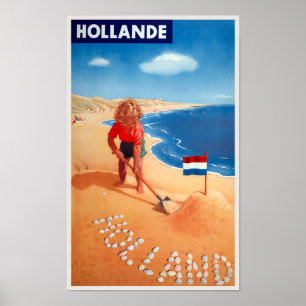 Hollande - Netherlands Vintage Poster