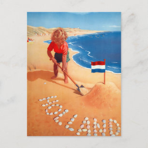 Hollande - Netherlands Vintage Poster Postcard