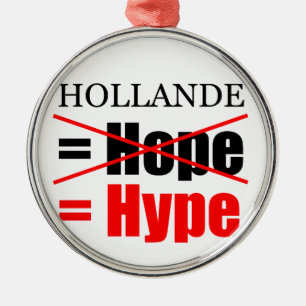 Hollande Not Hope = Hype !!!!!!!!!!! Metal Tree Decoration