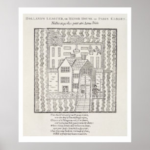 Holland's Leaguer, or Manor House, of Paris Garden Poster