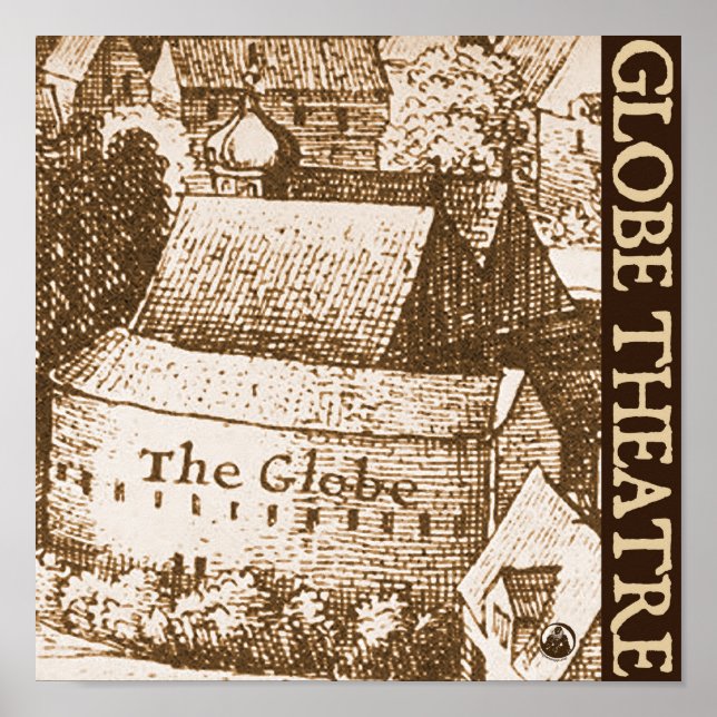 Hollar's Globe Theatre Poster (Front)