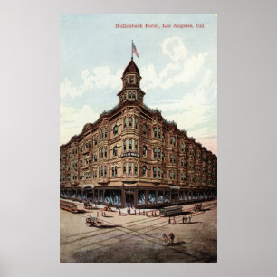 Hollenbeck Hotel, Los Angeles c1910 Vintage Poster