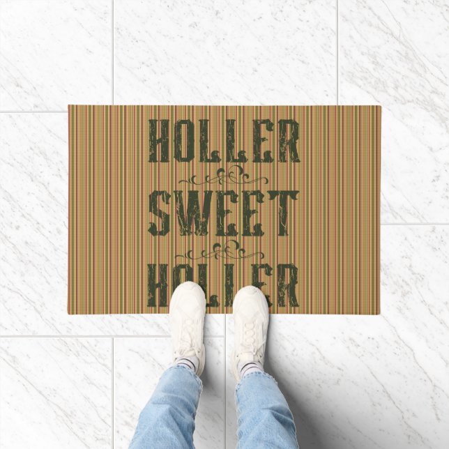 Holler Sweet Holler Rustic Country Doormat (Indoor)