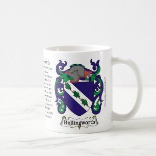 Hollingsworth Family Coat of Arms Mug