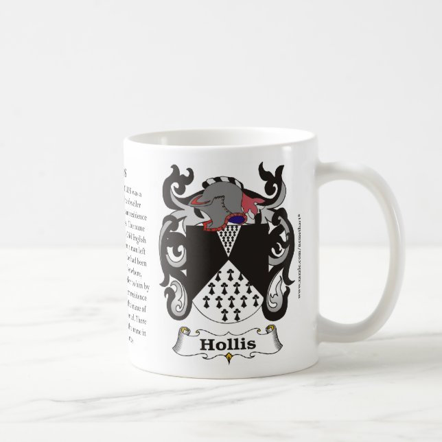 Hollis Family Coat of Arms Mug (Right)