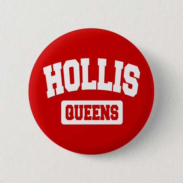 Hollis, Queens, NYC 6 Cm Round Badge (Front)