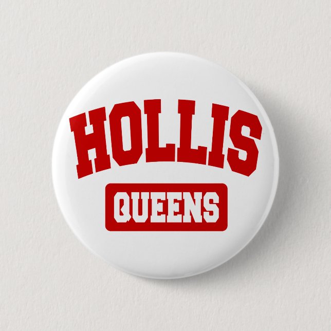 Hollis, Queens, NYC 6 Cm Round Badge (Front)
