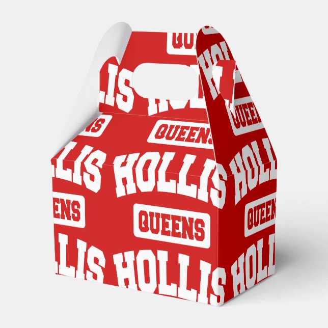 Hollis, Queens, NYC Favour Box (Front Side)