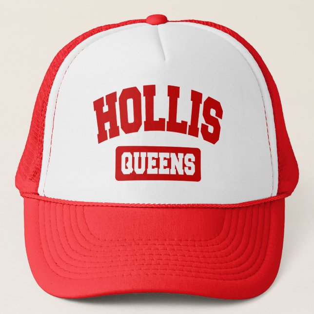Hollis, Queens, NYC Trucker Hat (Front)