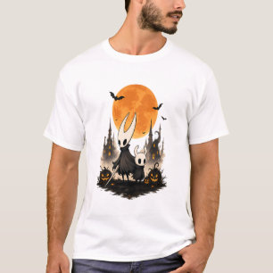 Hollow Knight Halloween Spooky Moon Pumpkin Gaming T-Shirt