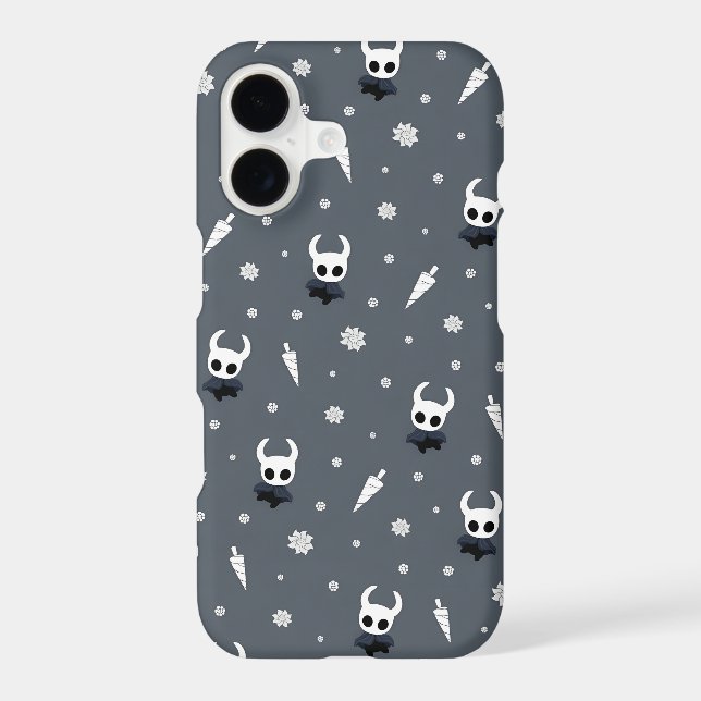 Hollow Knight Pattern Phone Case Cute Chibi Knight (Back)
