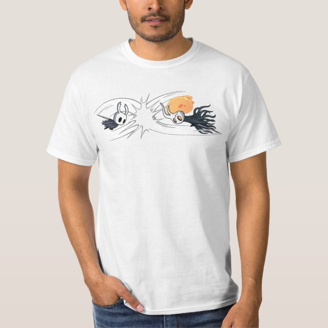 Hollow Knight vs Broken Vessel T-Shirt (Front)
