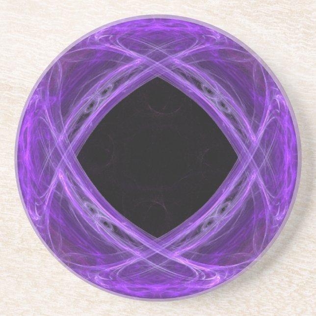 Hollow Purple Swirls Coaster (Front)